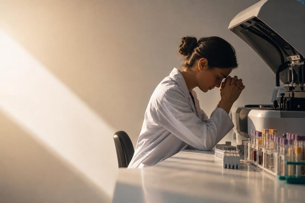 A Quick Prayer at the Analyzer